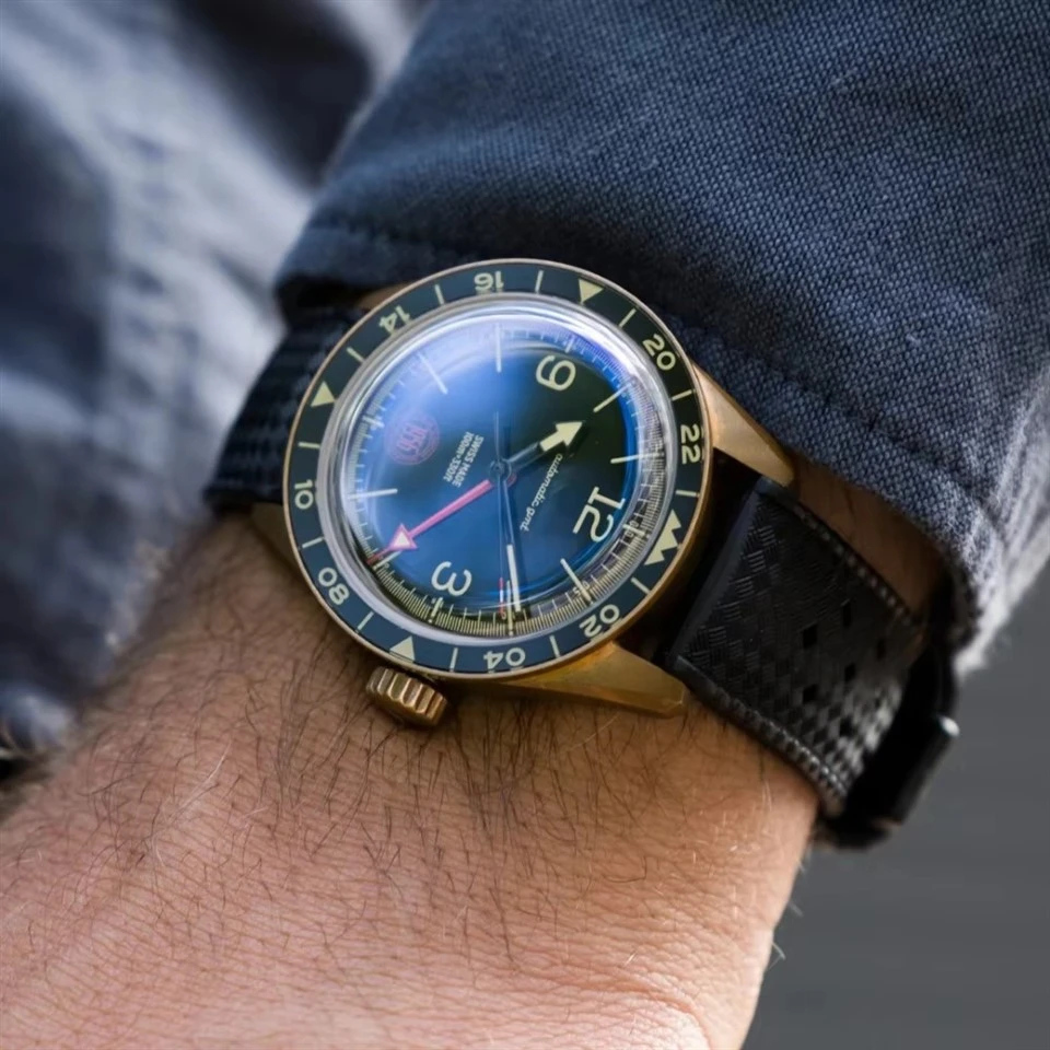 Multi-Time Zone Bronze Watch (2)