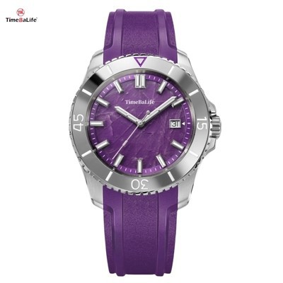 Natirèl ametist Dial Luxury Watch pou Gason OEM faktori Customized