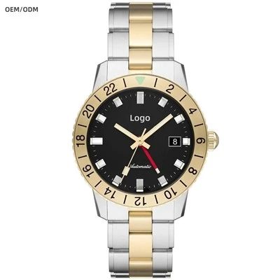 Sellita SW300-2 Gason klasik GMT plonje mekanik kite dòmi pran nou ODM personnalisé Joe's