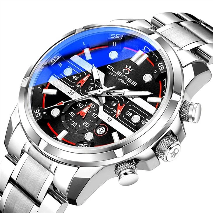 2020 New Blu-ray Sports Fashion Gason an Gade Nerjaveei Asye Espo Brand Gason Gason Multi-Fonksyon Quartz Gade